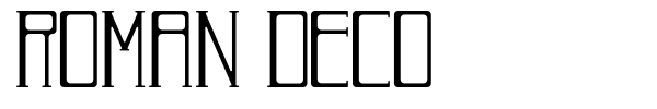 Roman Deco font preview